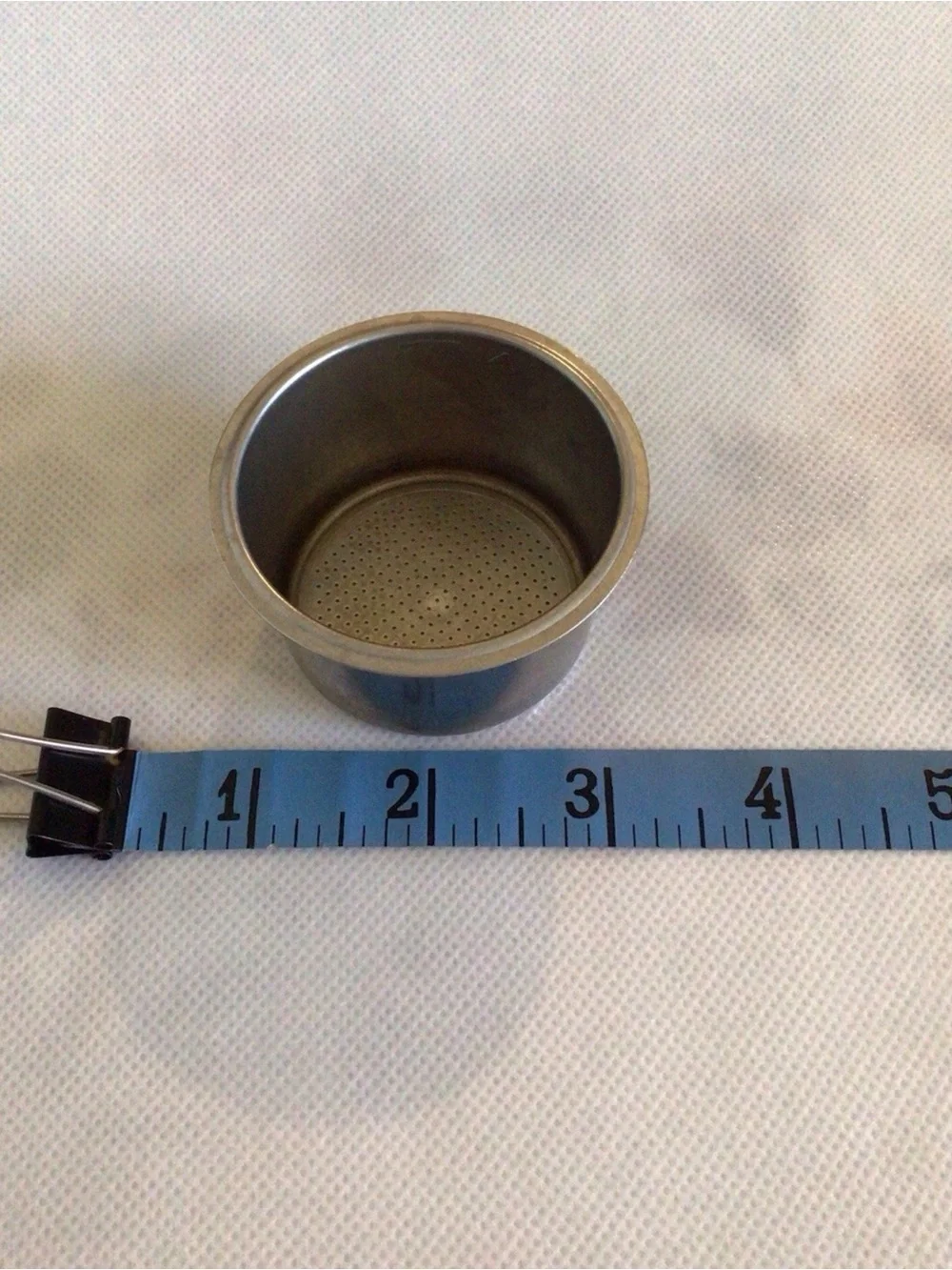 Black and Silver Portafilter and Filter Basket - Espresso Machine Accessory